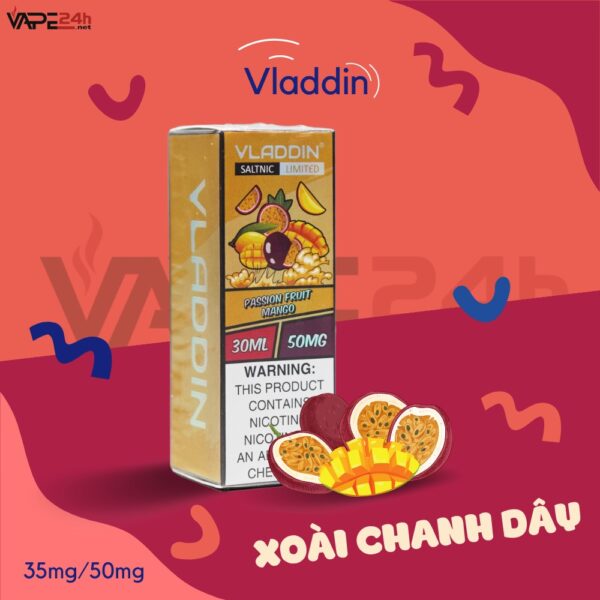 Tinh Dầu Vladdin 30ml   PASSION FRUIT MANGO (CHANH DÂY XOÀI)